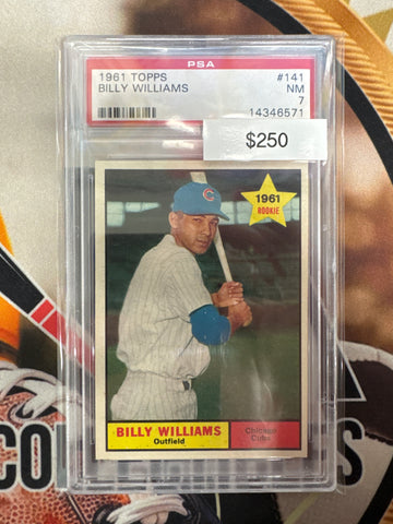 1961 Topps MLB Billy Williams 1961 Rookie PSA 7