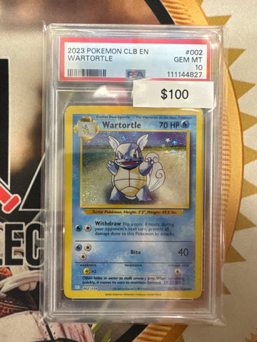 Pokemon Wartortle 002/034 Classic Collection PSA 10
