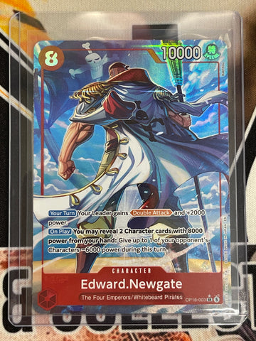 One Piece Edward.Newgate Super Rare Alternate Art The Time Of Battle OP16-003