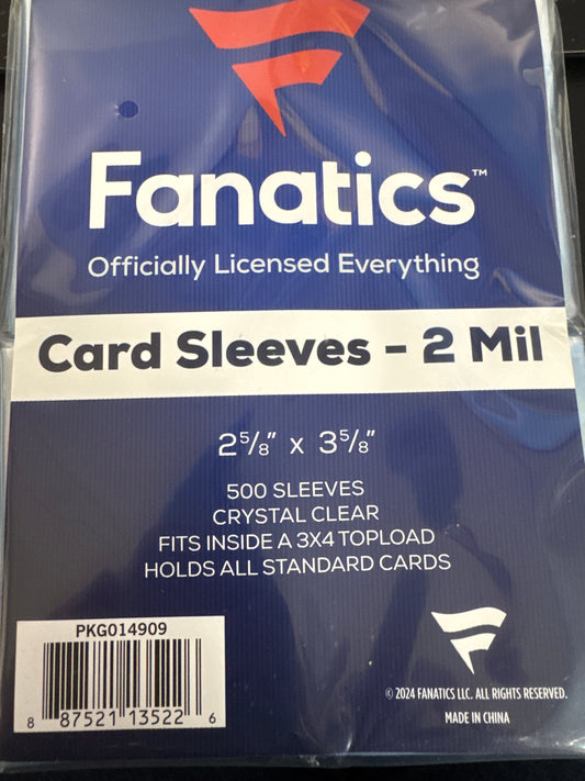 Fanatics Soft Penny Card Sleeves - 500 count