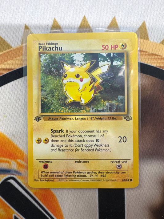 Pokémon Pikachu Jungle 1st Edition 60/64 Non Holo