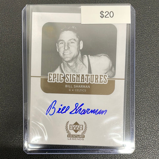 2009 Upper Deck Century Legends Bill Sharman Auto