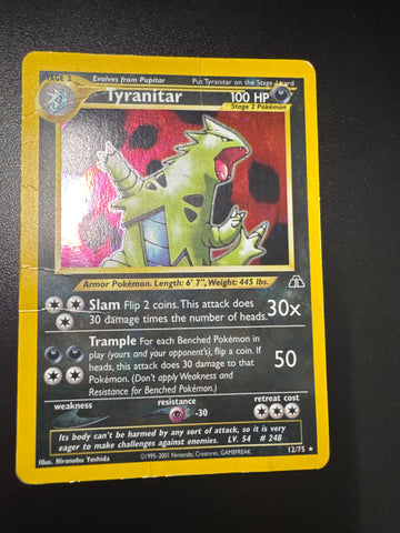 Pokémon Tyranitar Neo Discovery Holo 12/75