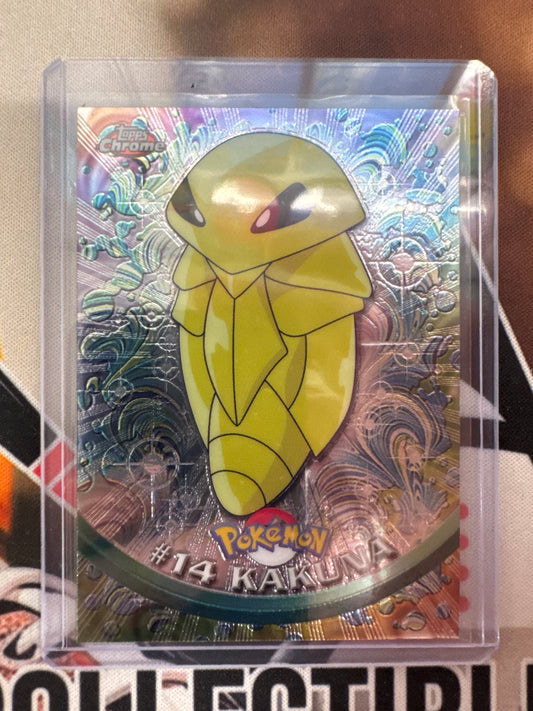 2000 Topps Chrome Pokemon Kakuna TV Animation Series #14