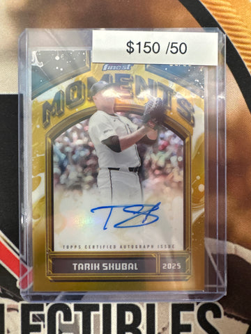 2026 Topps Finest MLB Tarik Skubal Finest Moments Autograph Gold Refractor /50