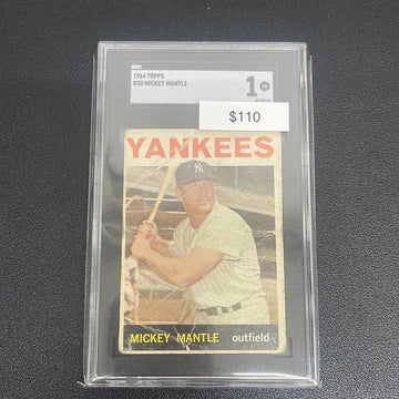 1964 MLB Topps Mickey Mantle SGC 1