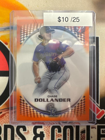 2026 Topps Pristine MLB Chase Dollander Orange Refractor /25