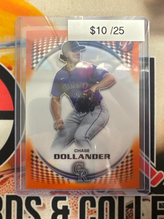 2026 Topps Pristine MLB Chase Dollander Orange Refractor /25