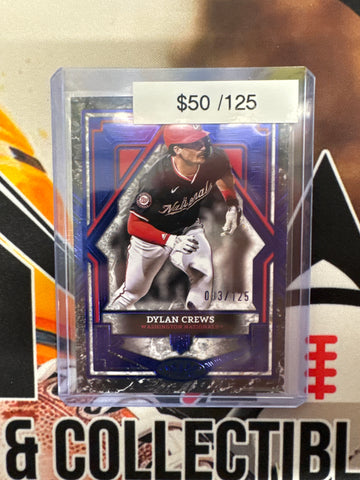 2025 Topps Tier One MLB Dylan Crews Rookie Blue /125