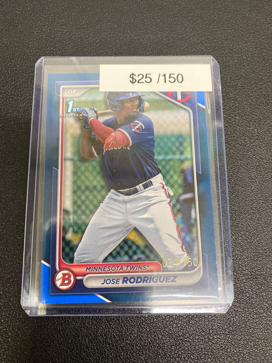 2024 MLB Bowman Jose Rodriguez 1st Bowman /150