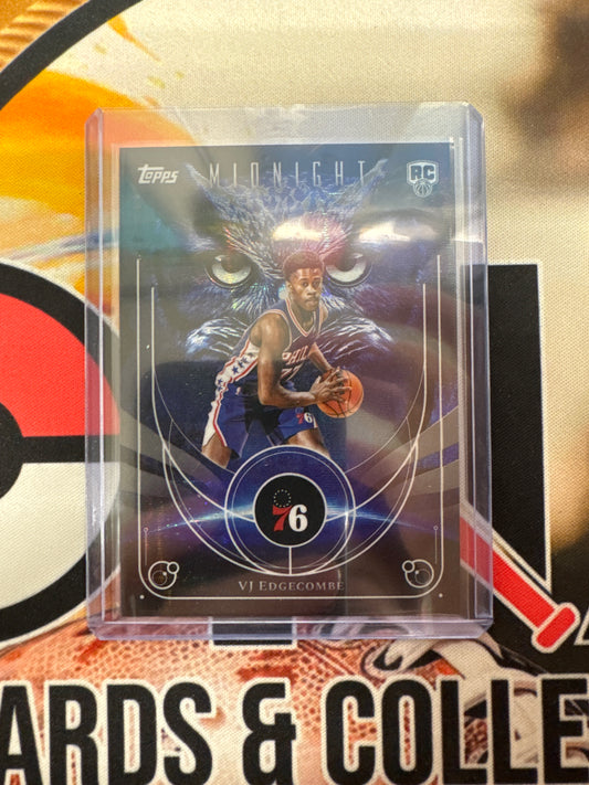 2025-26 Topps Midnight NBA VJ Edgecombe Rookie Night Owls SSP