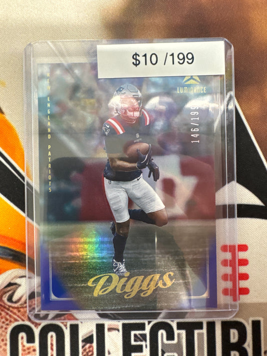 2025 Panini Luminance NFL Stefon Diggs Blue Prizm /199
