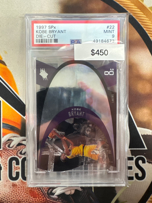 1997 Upper Deck SPx Kobe Bryant Die-Cut PSA 9
