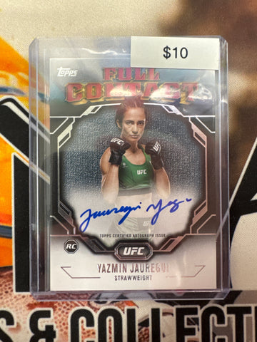 2024 Topps Knockout UFC Yazmin Jauregui Rookie Full Contact Autograph