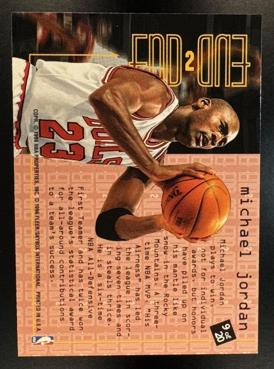 1995-96 Fleer Michael Jordan #9 End 2 Bulls