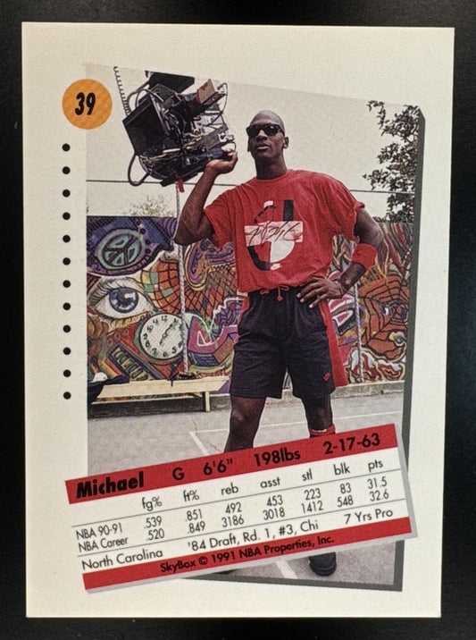 1991-92 Skybox Michael Jordan #39 Bulls
