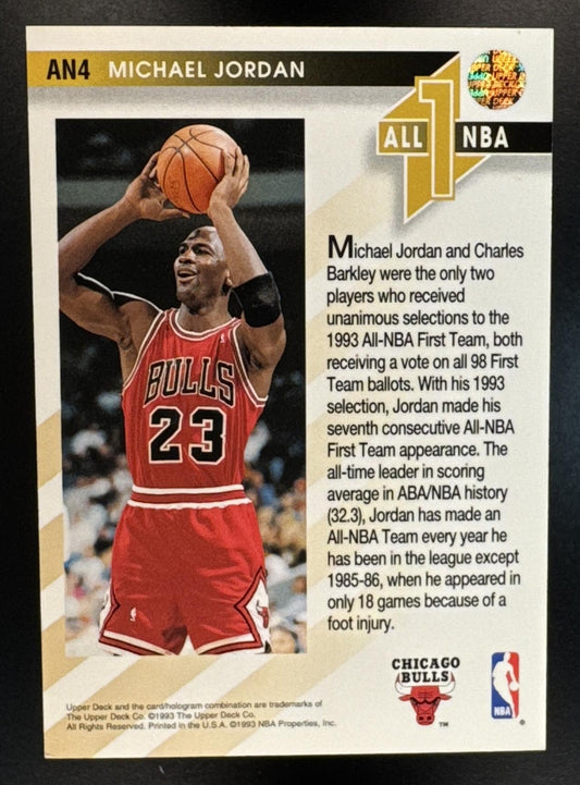1993-94 Upper Deck Michael Jordan #AN4 All NBA Bulls