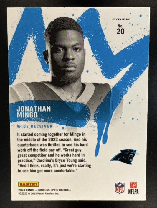 2023 Panini Donruss Optic Jonathan Mingo #20 Rookie Kings RC Panthers
