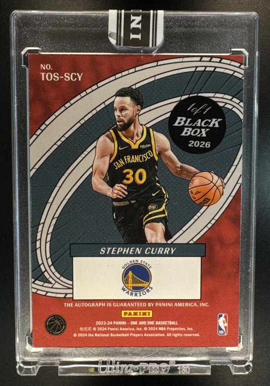 2023 Panini One & One NBA Stephen Curry The Oneders Signatures 1/1 Black Box