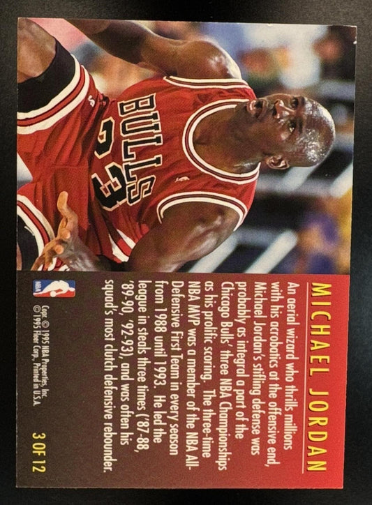 1995-96 Fleer Michael Jordan #3 Total D Bulls