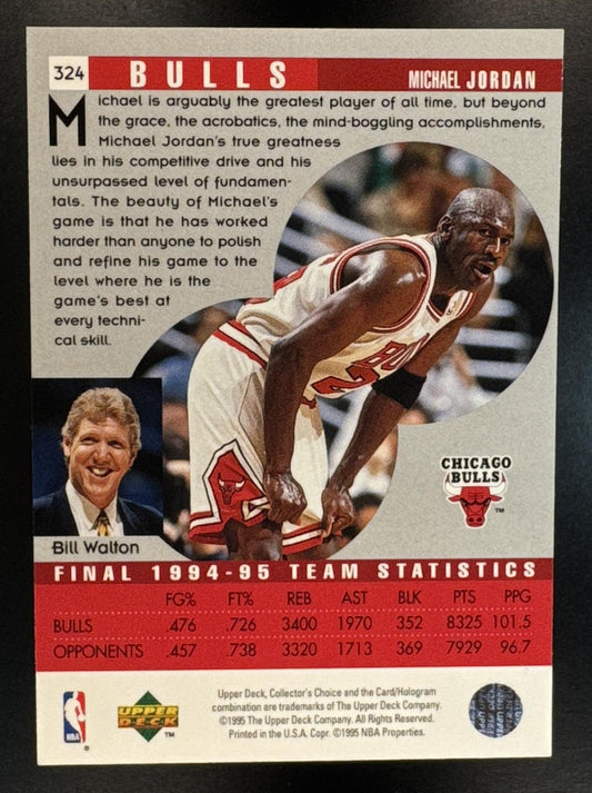 1995-96 Upper Deck Collector's Choice Michael Jordan #324 Bulls
