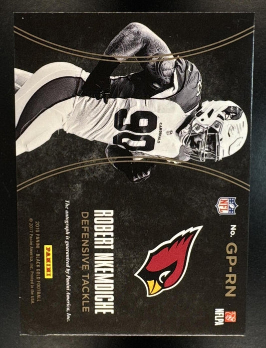 2016 Panini Black Gold Robert Nkemdiche #GP-RN Golden Prospects Auto White /99 Cardinals