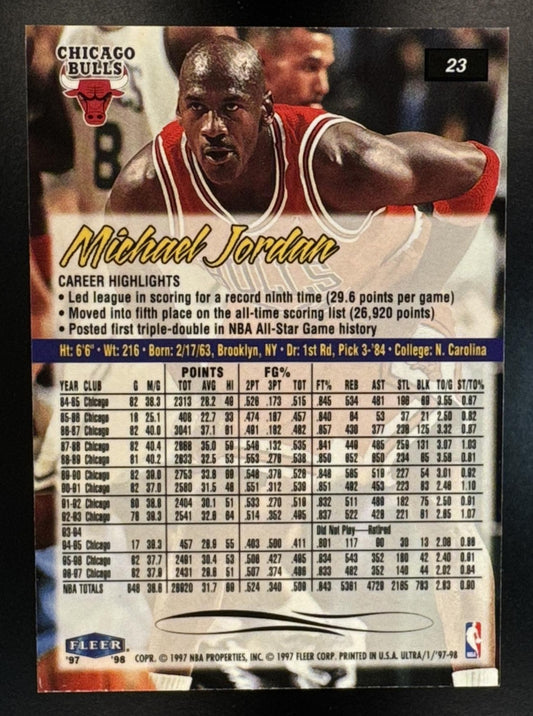 1997-98 Fleer Ultra Michael Jordan #23 Bulls