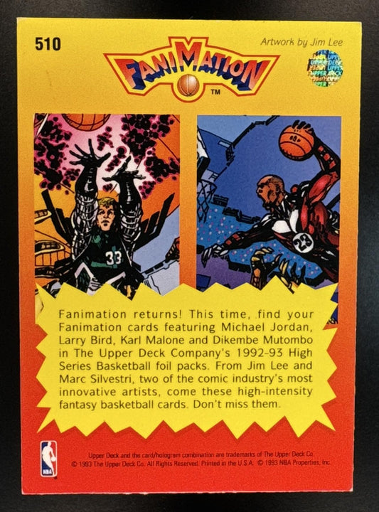 1992-93 Upper Deck Larry Bird Michael Jordan #510 Fanimation