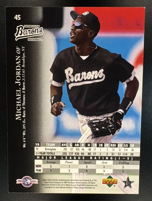 1995 Upper Deck Minor League Michael Jordan #45