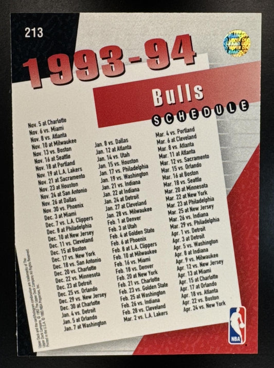 1993-94 Upper Deck Chicago Bulls S #213