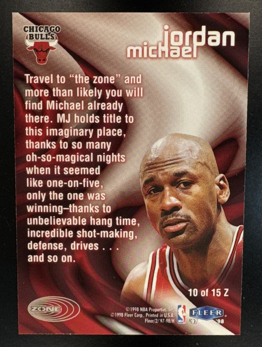 1997-98 Fleer Michael Jordan #10Z Zone Bulls