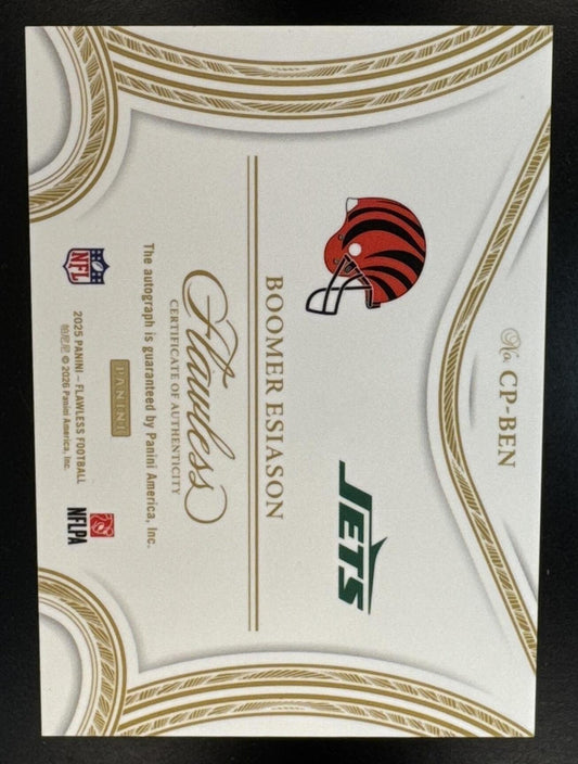 2025 Panini Flawless Boomer Esiason #CP-BEN Career Progressions Silver /20 Auto Bengals & Jets