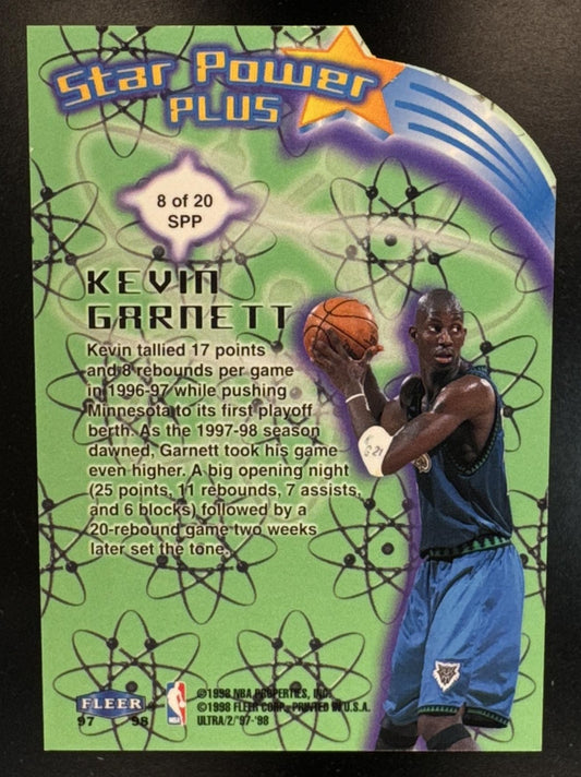 1997-98 Fleer Ultra Kevin Garnett #8 SPP Star Power Plus Timberwolves