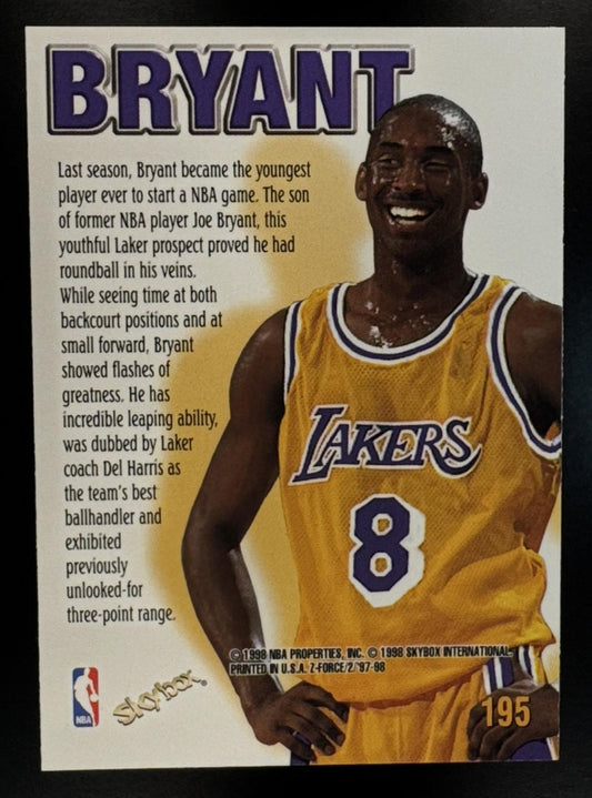 1997-98 Skybox Z-Force Kobe Bryant #195 Lakers