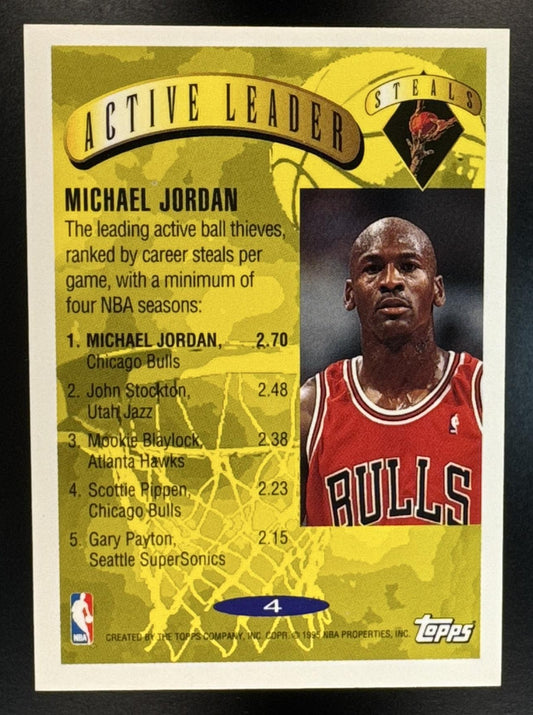 1995-96 Topps Michael Jordan #4 Bulls