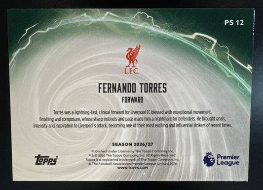 2026-27 Topps Premier League Fernando Torres #PS 12 Perfect Storm Liverpool