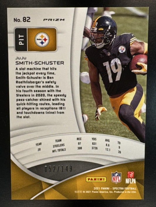 2021 Panini Spectra JuJu Smith-Schuster #82 52/149 Steelers
