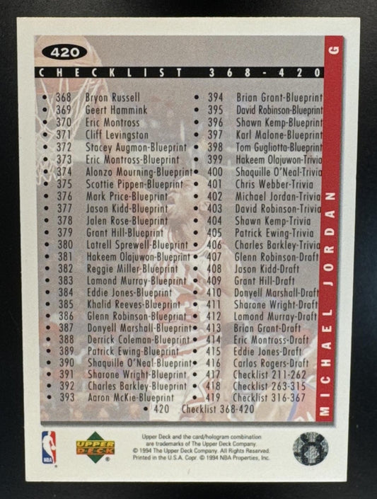 1994-95 Upper Deck Collector's Choice Michael Jordan #420 Bulls