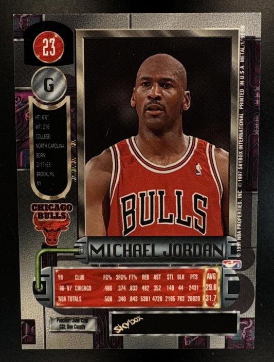 1997-98 Skybox Metal Universe Michael Jordan #23 Bulls