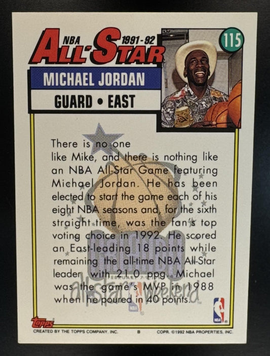 1992-93 Topps Michael Jordan #115 Bulls