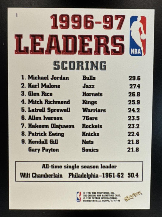 1997-98 Hoops Michael Jordan #1 Bulls
