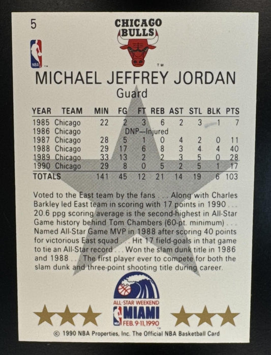 1990-91 Hoops Michael Jordan #5 Bulls