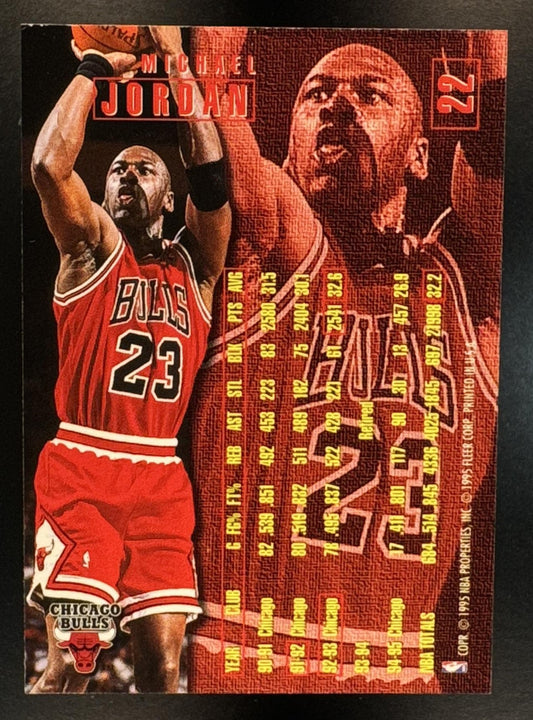 1995-96 Fleer Michael Jordan #22 Bulls