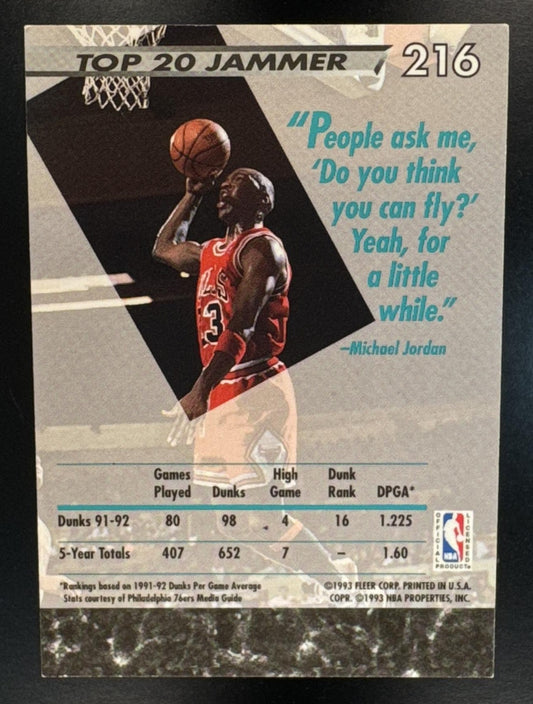 1992-93 Fleer Ultra Michael Jordan #216 Bulls