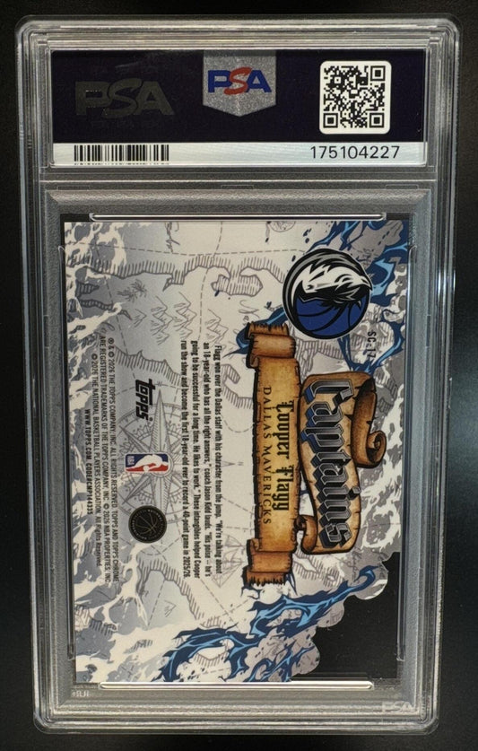 2025-26 Topps Chrome Update Cooper Flagg #SC-17 Captains RC Mavericks PSA 9