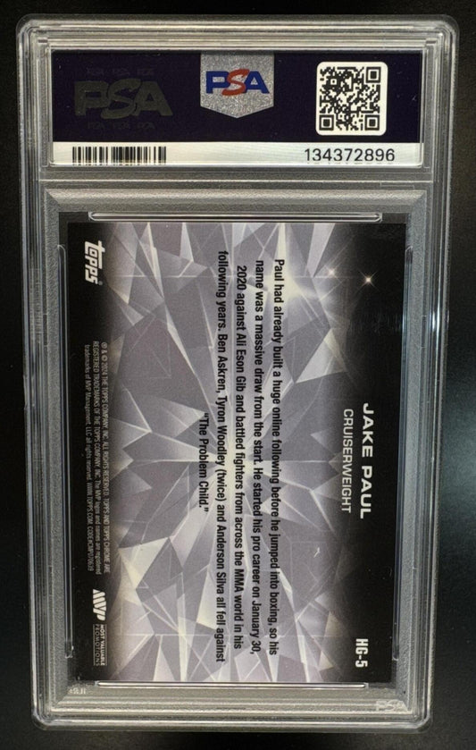 2024 Topps Chrome Jake Paul #HG-5 Hidden Gems PSA 9