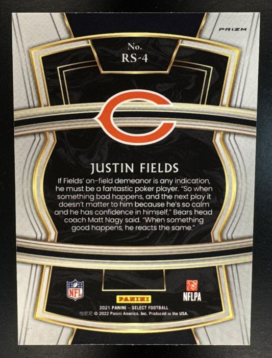 2021 Panini Select Justin Fields #RS-4 Rookie Selections Prizm RC Bears