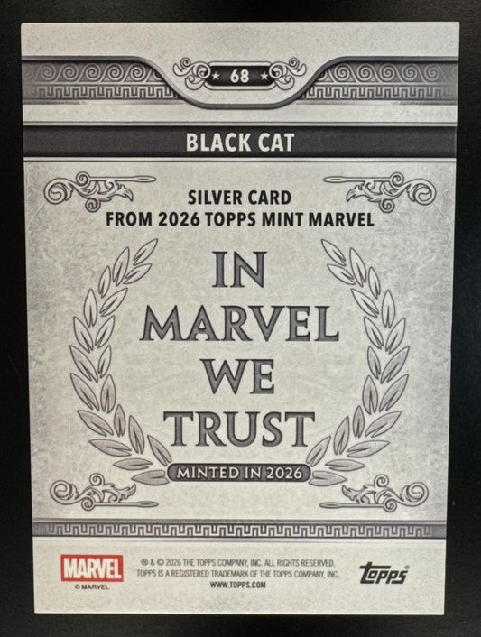 2026 Topps Mint Marvel Black Cat #68 Silver