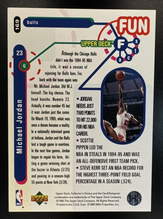 1995-96 Upper Deck Collector's Choice Michael Jordan #169 Bulls