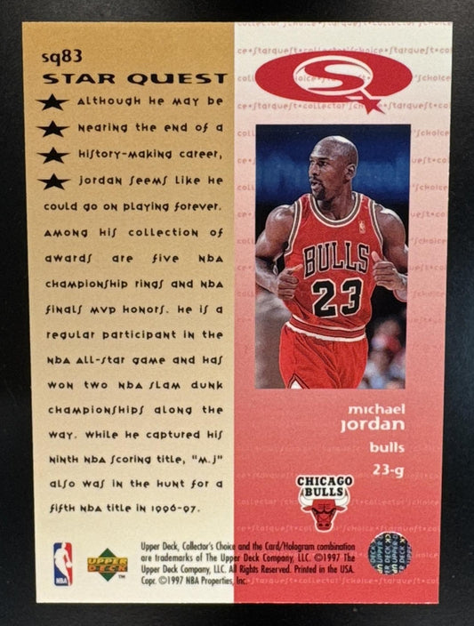 1997-98 Upper Deck Collector's Choice Michael Jordan #SQ83 StarQuest Bulls